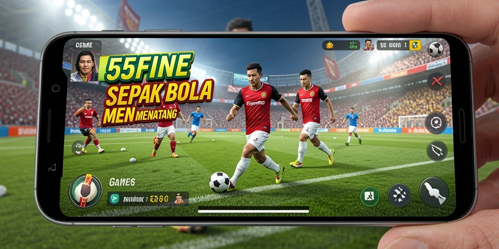 Screenshot gameplay 55FIVE yang menunjukkan aksi seru di lapangan.