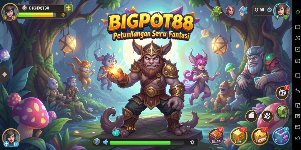 Screenshot gameplay BIGPOT88 yang menampilkan petualangan seru.