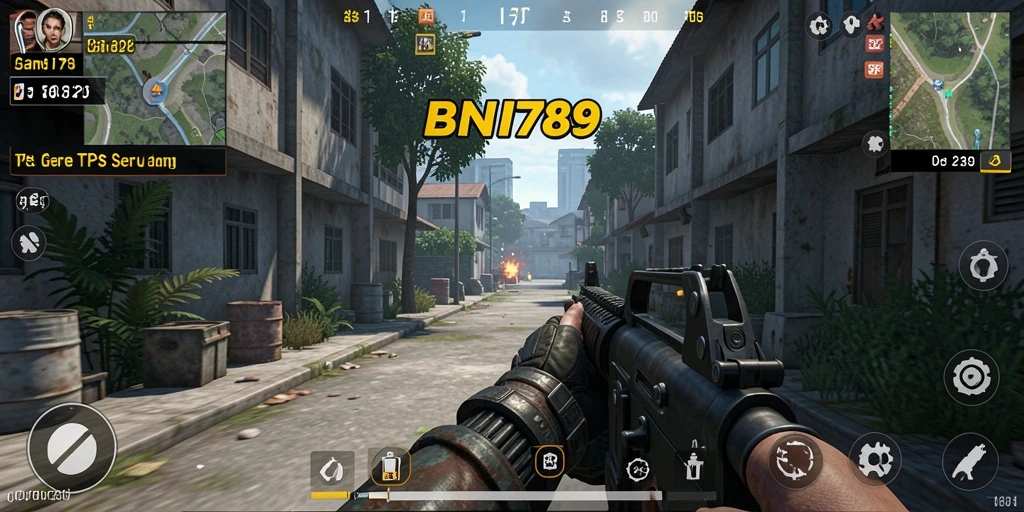 Tampilan gameplay menegangkan di BNI789 dengan pertempuran seru.