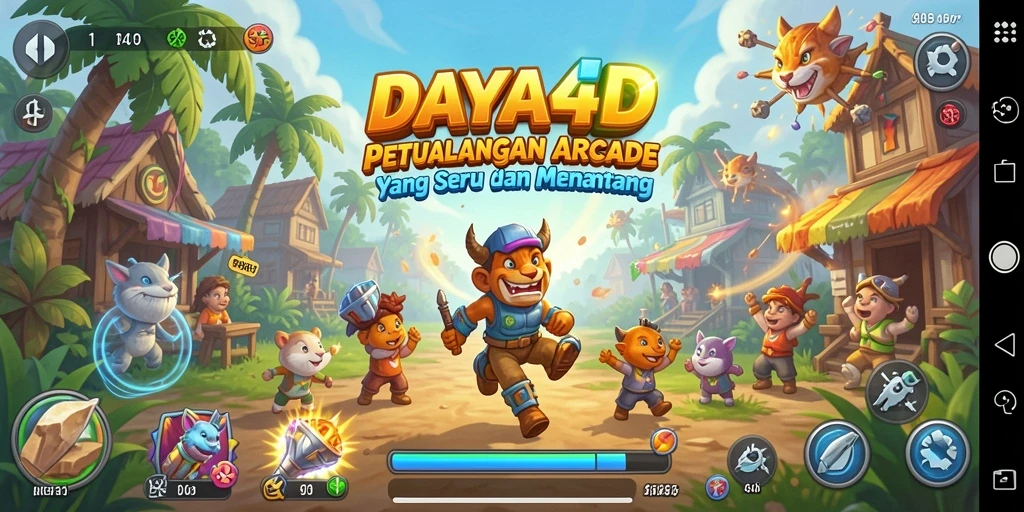 Tampilan gameplay seru dari DAYA4D yang menarik dan colorful.
