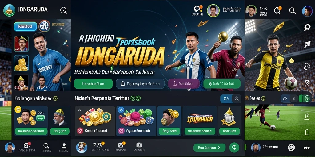 Tampilan gameplay IDNGARUDA yang menarik dan interaktif untuk sportsbook.