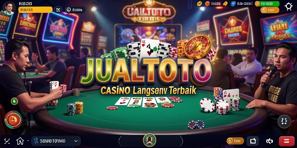 Screenshot JUALTOTO menampilkan keseruan gameplay Live Casino.