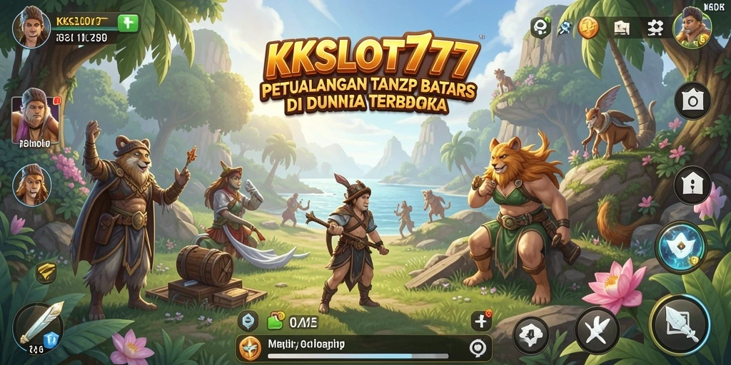 Tampilan gameplay menarik dari KKSLOT777 dalam dunia terbuka.