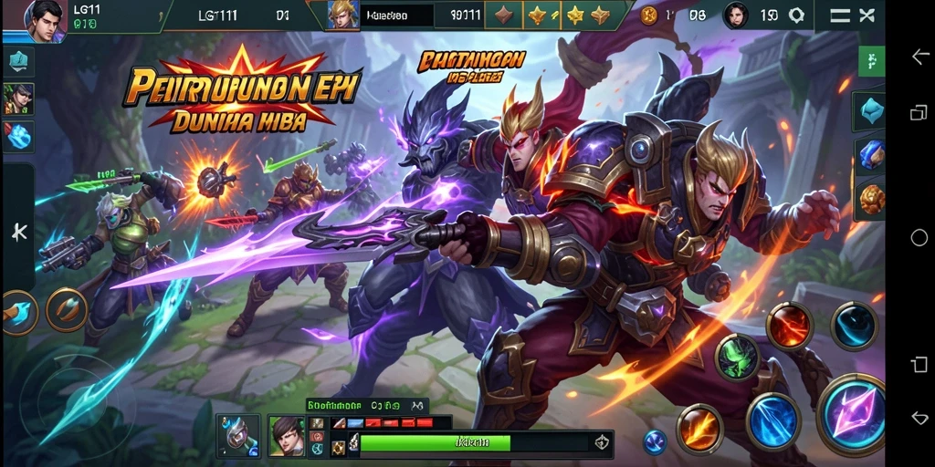 Tampilan gameplay <strong>LG111</strong> dengan aksi pertempuran seru dan karakter unik.