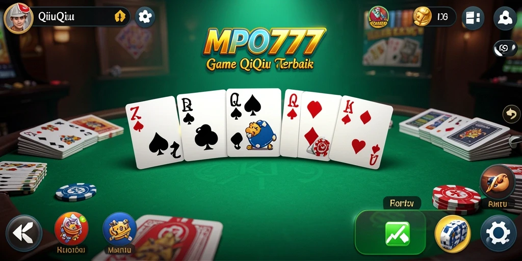 Tampilan utama gameplay QiuQiu yang seru dan interaktif.