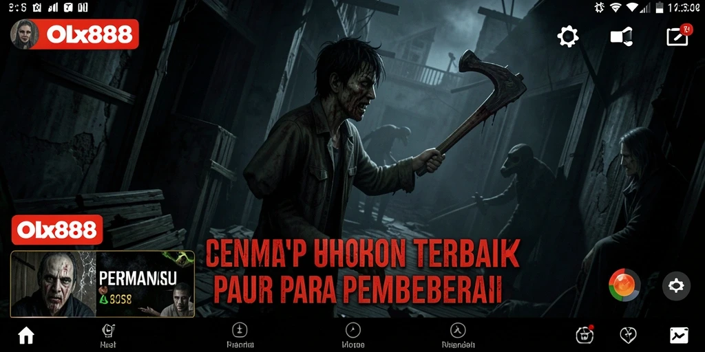 Gameplay OLX888 yang menegangkan dengan suasana horor yang mencekam.