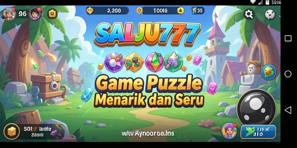 Screenshot gameplay SALJU777 menampilkan suasana seru dan tantangan puzzle yang menarik.