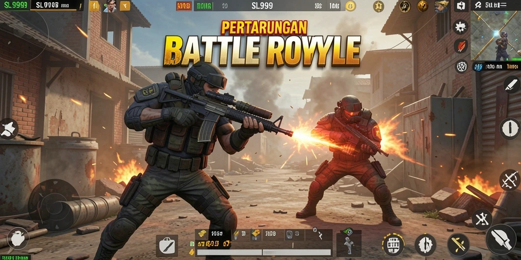 Tangkapan layar menunjukkan intensitas pertempuran di SL999.