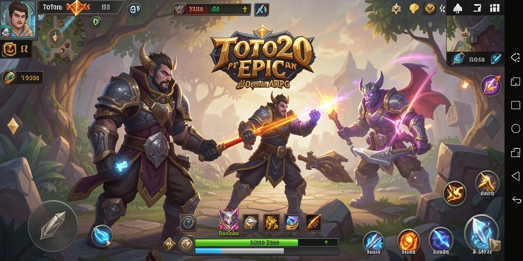 Tampilan seru dalam gameplay ARPG TOTO20 dengan petualangan memukau.